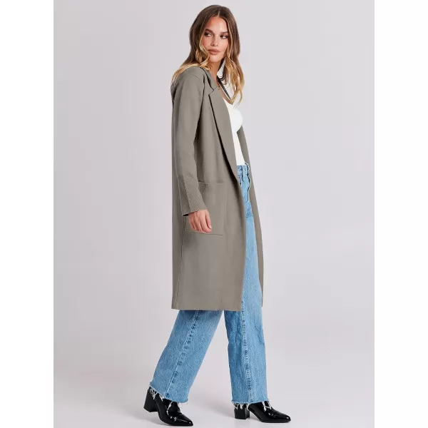 Caracilia Cardigan for Women Oversized Open Front Long Sleeve Sweater 2023 Fall Trendy Knit Blazer Jacket Outwear Coatigan
