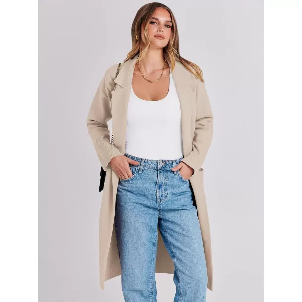 Caracilia Cardigan for Women Oversized Open Front Long Sleeve Sweater 2023 Fall Trendy Knit Blazer Jacket Outwear Coatigan