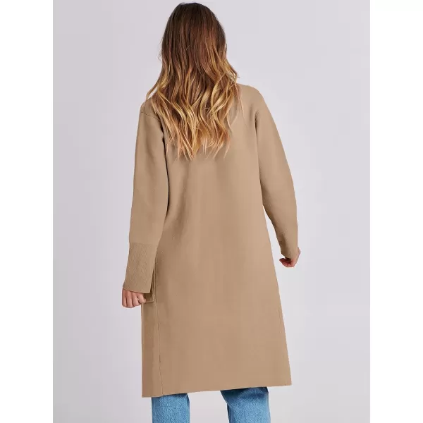 Caracilia Cardigan for Women Oversized Open Front Long Sleeve Sweater 2023 Fall Trendy Knit Blazer Jacket Outwear Coatigan