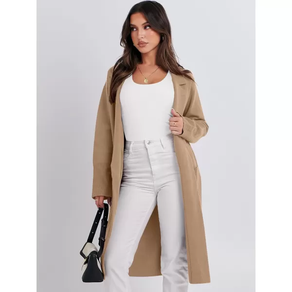 Caracilia Cardigan for Women Oversized Open Front Long Sleeve Sweater 2023 Fall Trendy Knit Blazer Jacket Outwear Coatigan