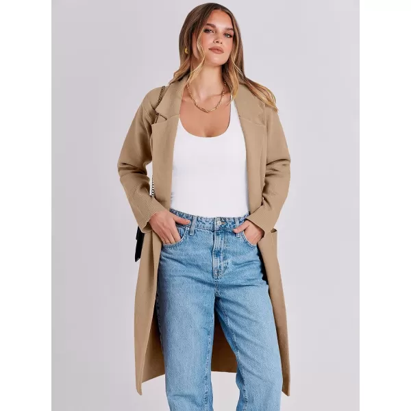 Caracilia Cardigan for Women Oversized Open Front Long Sleeve Sweater 2023 Fall Trendy Knit Blazer Jacket Outwear Coatigan