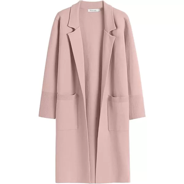Caracilia Cardigan for Women Oversized Open Front Long Sleeve Sweater 2023 Fall Trendy Knit Blazer Jacket Outwear Coatigan