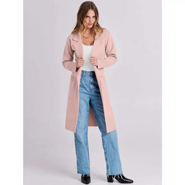 Caracilia Cardigan for Women Oversized Open Front Long Sleeve Sweater 2023 Fall Trendy Knit Blazer Jacket Outwear Coatigan
