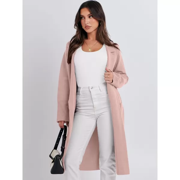 Caracilia Cardigan for Women Oversized Open Front Long Sleeve Sweater 2023 Fall Trendy Knit Blazer Jacket Outwear Coatigan