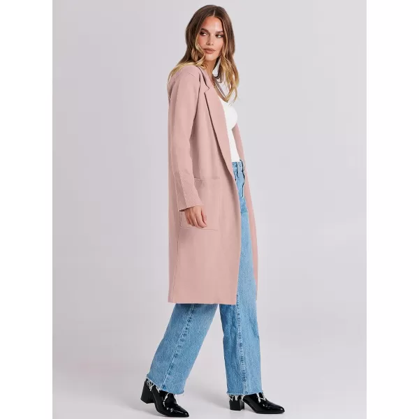 Caracilia Cardigan for Women Oversized Open Front Long Sleeve Sweater 2023 Fall Trendy Knit Blazer Jacket Outwear Coatigan