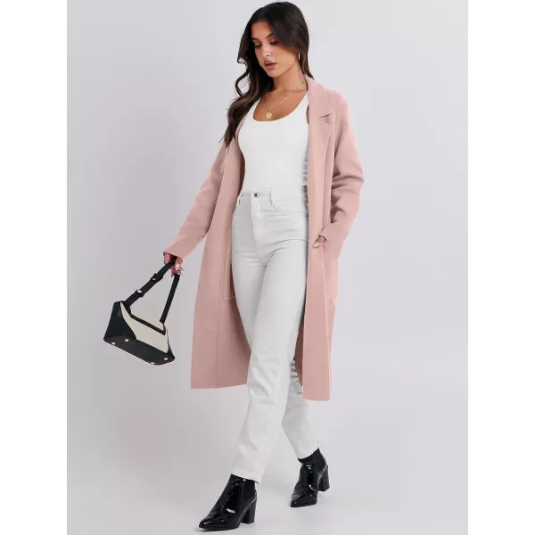 Caracilia Cardigan for Women Oversized Open Front Long Sleeve Sweater 2023 Fall Trendy Knit Blazer Jacket Outwear Coatigan