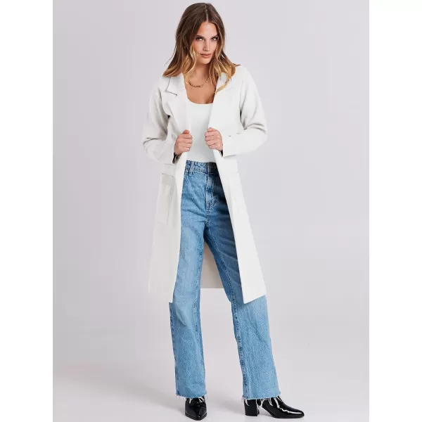 Caracilia Cardigan for Women Oversized Open Front Long Sleeve Sweater 2023 Fall Trendy Knit Blazer Jacket Outwear Coatigan