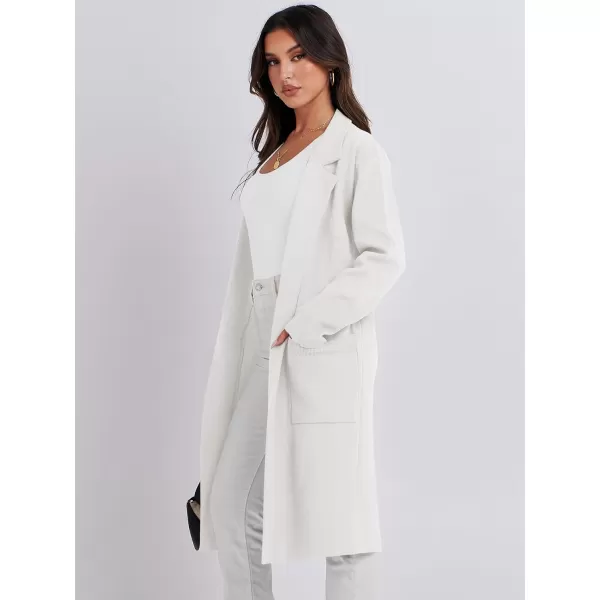 Caracilia Cardigan for Women Oversized Open Front Long Sleeve Sweater 2023 Fall Trendy Knit Blazer Jacket Outwear Coatigan