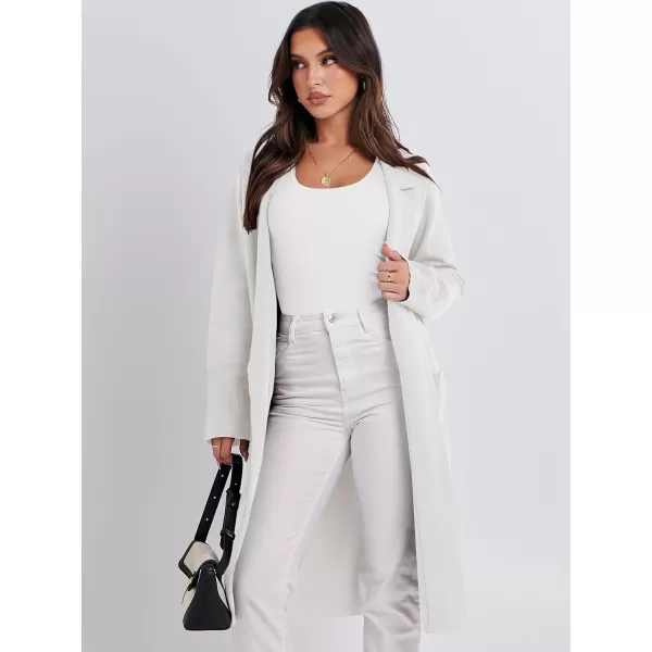 Caracilia Cardigan for Women Oversized Open Front Long Sleeve Sweater 2023 Fall Trendy Knit Blazer Jacket Outwear Coatigan