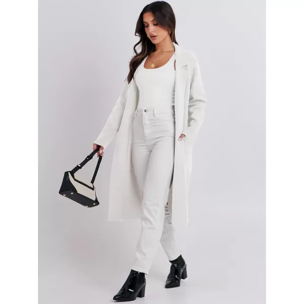 Caracilia Cardigan for Women Oversized Open Front Long Sleeve Sweater 2023 Fall Trendy Knit Blazer Jacket Outwear Coatigan