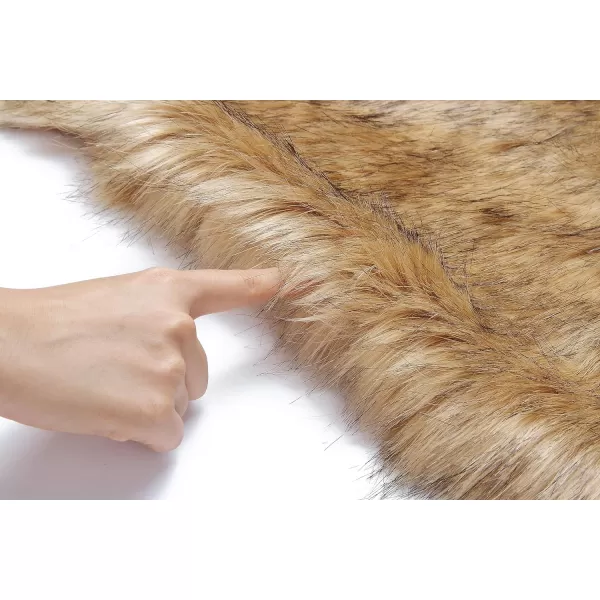 Caracilia Faux Fur Shawl Wrap Stole Shrug Winter Bridal Wedding Cover Up