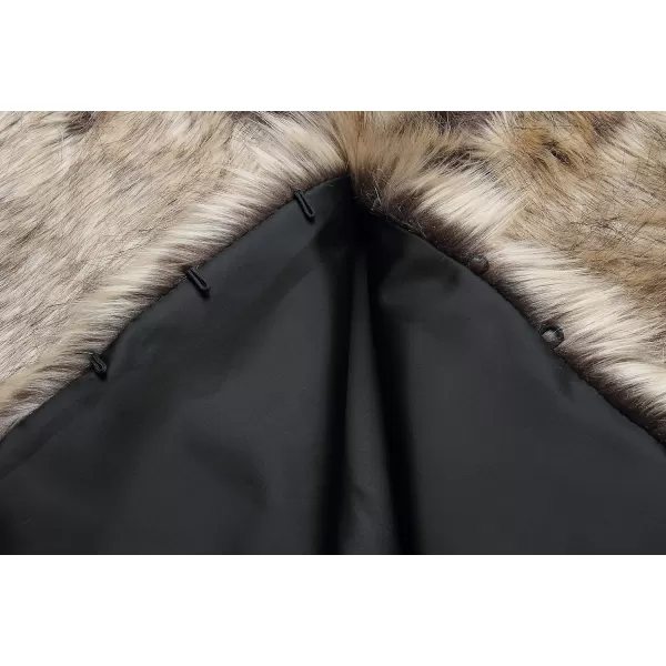 Caracilia Faux Fur Shawl Wrap Stole Shrug Winter Bridal Wedding Cover Up