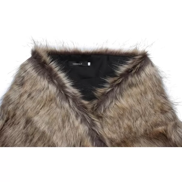 Caracilia Faux Fur Shawl Wrap Stole Shrug Winter Bridal Wedding Cover Up