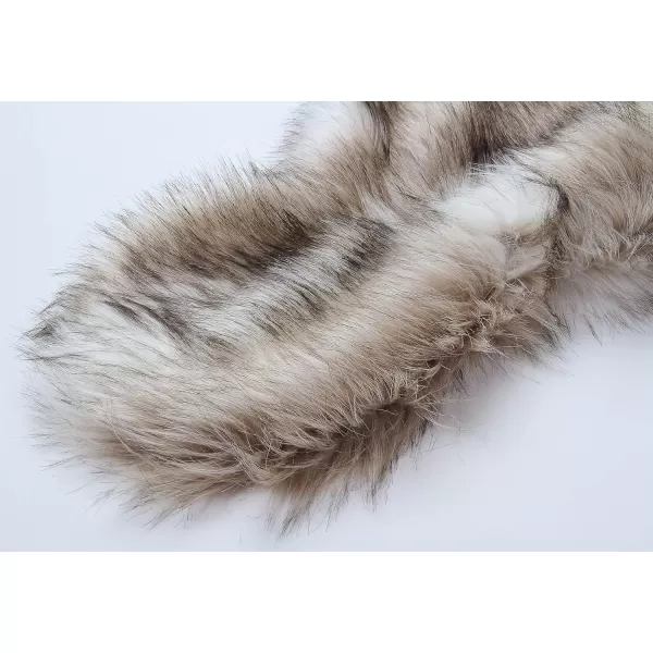Caracilia Faux Fur Shawl Wrap Stole Shrug Winter Bridal Wedding Cover Up