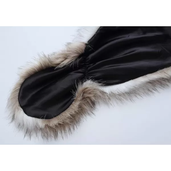 Caracilia Faux Fur Shawl Wrap Stole Shrug Winter Bridal Wedding Cover Up