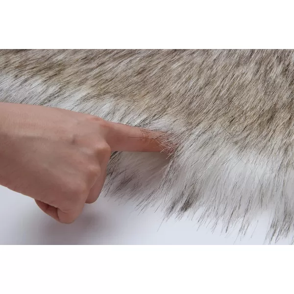 Caracilia Faux Fur Shawl Wrap Stole Shrug Winter Bridal Wedding Cover Up