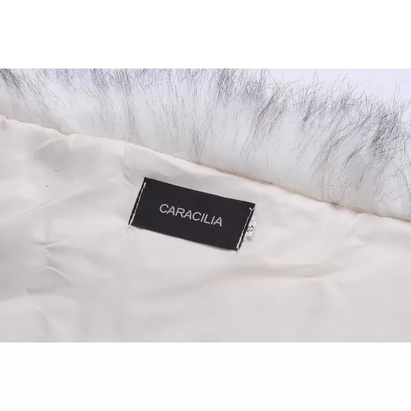 Caracilia Faux Fur Shawl Wrap Stole Shrug Winter Bridal Wedding Cover Up