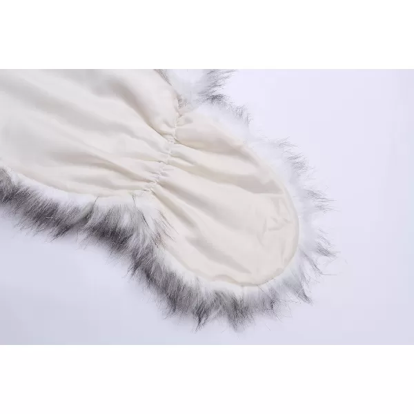 Caracilia Faux Fur Shawl Wrap Stole Shrug Winter Bridal Wedding Cover Up