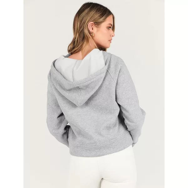 Caracilia Half Zip Sweatshirts Cropped Hoodies Fleece Quarter Zip Up Pullover Top Sweater Fall Outfits 2023 Winter Clothes