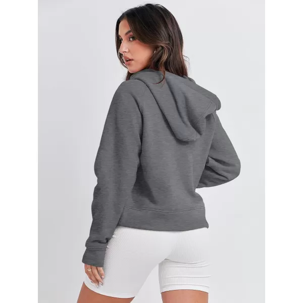 Caracilia Half Zip Sweatshirts Cropped Hoodies Fleece Quarter Zip Up Pullover Top Sweater Fall Outfits 2023 Winter Clothes