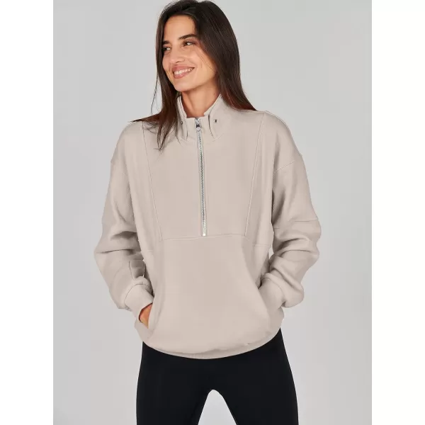 Caracilia Half Zip Sweatshirts Cropped Hoodies Fleece Quarter Zip Up Pullover Top Sweater Fall Outfits 2023 Winter Clothes