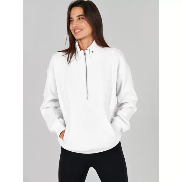 Caracilia Half Zip Sweatshirts Cropped Hoodies Fleece Quarter Zip Up Pullover Top Sweater Fall Outfits 2023 Winter Clothes