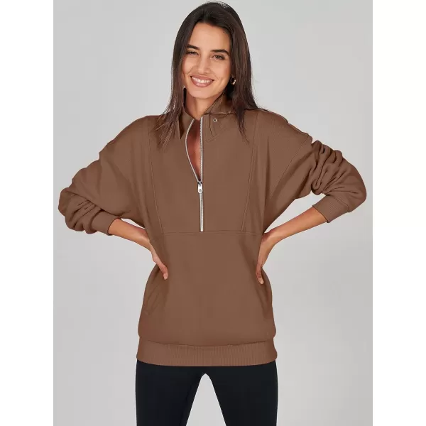 Caracilia Half Zip Sweatshirts Cropped Hoodies Fleece Quarter Zip Up Pullover Top Sweater Fall Outfits 2023 Winter Clothes