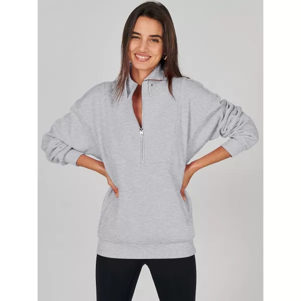 Caracilia Half Zip Sweatshirts Cropped Hoodies Fleece Quarter Zip Up Pullover Top Sweater Fall Outfits 2023 Winter Clothes
