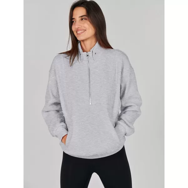 Caracilia Half Zip Sweatshirts Cropped Hoodies Fleece Quarter Zip Up Pullover Top Sweater Fall Outfits 2023 Winter Clothes