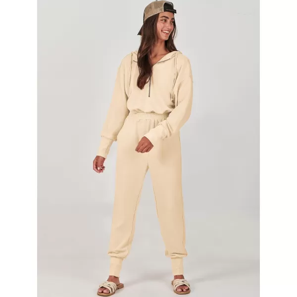 Caracilia Jumpsuits for Women Dressy Casual Rompers Onesies Trendy Outfits Long Sleeve Comfy Baggy Clothes