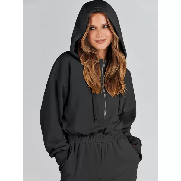 Caracilia Jumpsuits for Women Dressy Casual Rompers Onesies Trendy Outfits Long Sleeve Comfy Baggy Clothes