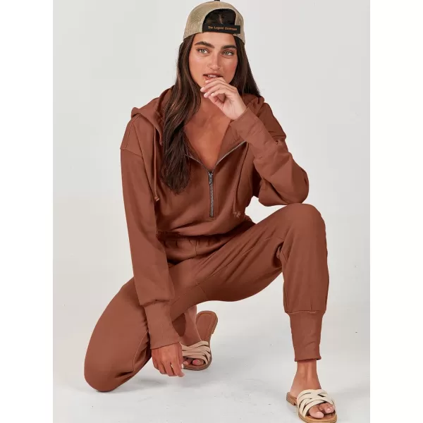 Caracilia Jumpsuits for Women Dressy Casual Rompers Onesies Trendy Outfits Long Sleeve Comfy Baggy Clothes