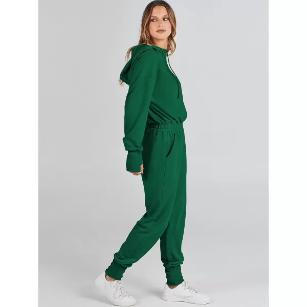 Caracilia Jumpsuits for Women Dressy Casual Rompers Onesies Trendy Outfits Long Sleeve Comfy Baggy Clothes