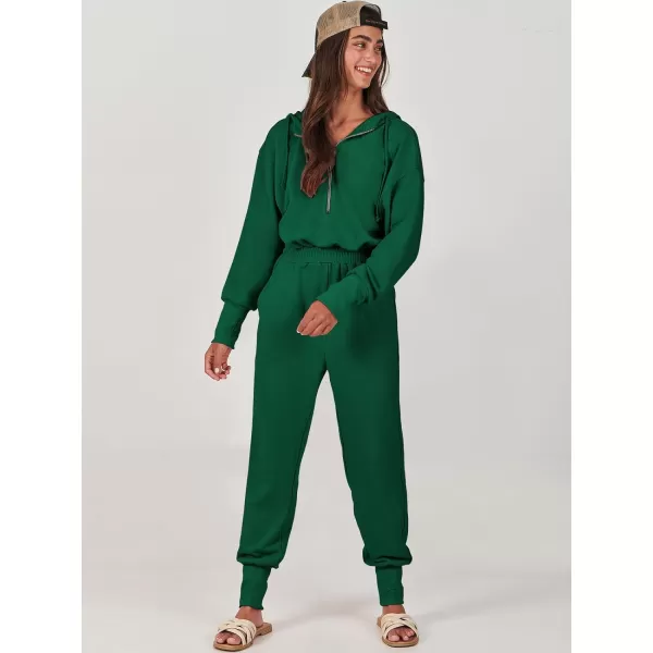 Caracilia Jumpsuits for Women Dressy Casual Rompers Onesies Trendy Outfits Long Sleeve Comfy Baggy Clothes