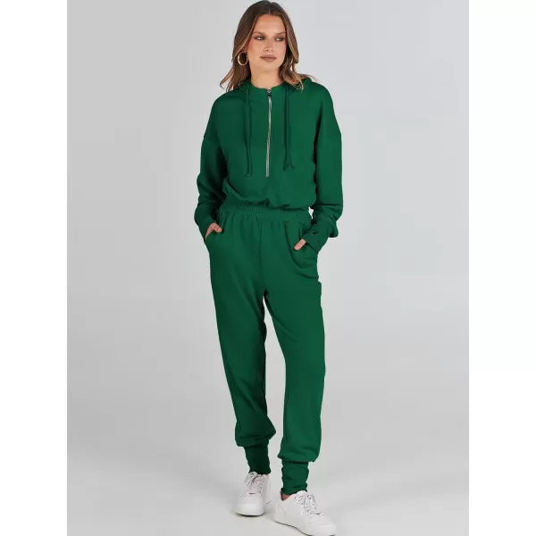 Caracilia Jumpsuits for Women Dressy Casual Rompers Onesies Trendy Outfits Long Sleeve Comfy Baggy Clothes
