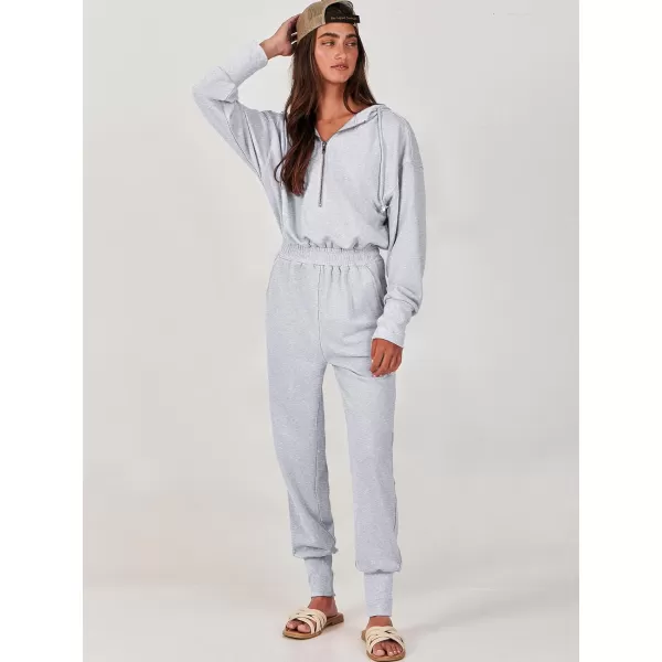 Caracilia Jumpsuits for Women Dressy Casual Rompers Onesies Trendy Outfits Long Sleeve Comfy Baggy Clothes