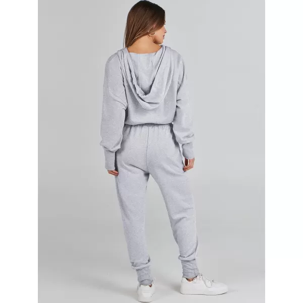 Caracilia Jumpsuits for Women Dressy Casual Rompers Onesies Trendy Outfits Long Sleeve Comfy Baggy Clothes