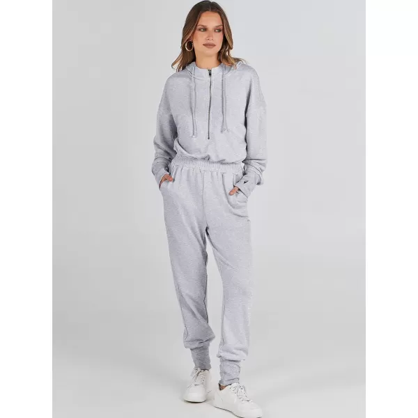 Caracilia Jumpsuits for Women Dressy Casual Rompers Onesies Trendy Outfits Long Sleeve Comfy Baggy Clothes