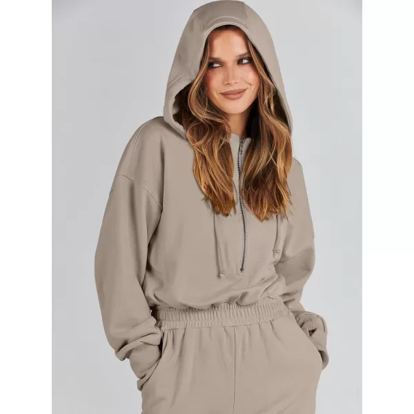 Caracilia Jumpsuits for Women Dressy Casual Rompers Onesies Trendy Outfits Long Sleeve Comfy Baggy Clothes