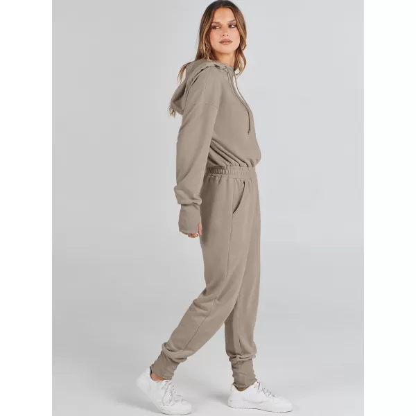 Caracilia Jumpsuits for Women Dressy Casual Rompers Onesies Trendy Outfits Long Sleeve Comfy Baggy Clothes