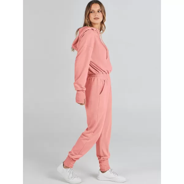 Caracilia Jumpsuits for Women Dressy Casual Rompers Onesies Trendy Outfits Long Sleeve Comfy Baggy Clothes