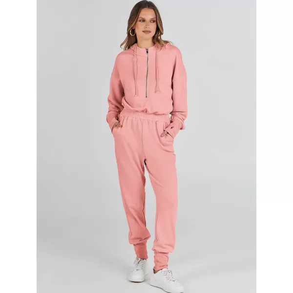 Caracilia Jumpsuits for Women Dressy Casual Rompers Onesies Trendy Outfits Long Sleeve Comfy Baggy Clothes