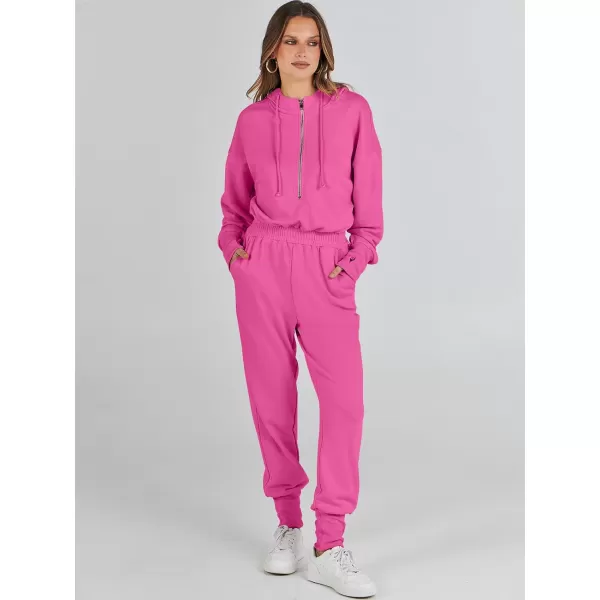 Caracilia Jumpsuits for Women Dressy Casual Rompers Onesies Trendy Outfits Long Sleeve Comfy Baggy Clothes