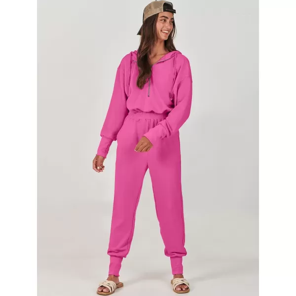 Caracilia Jumpsuits for Women Dressy Casual Rompers Onesies Trendy Outfits Long Sleeve Comfy Baggy Clothes