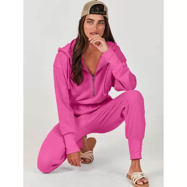 Caracilia Jumpsuits for Women Dressy Casual Rompers Onesies Trendy Outfits Long Sleeve Comfy Baggy Clothes