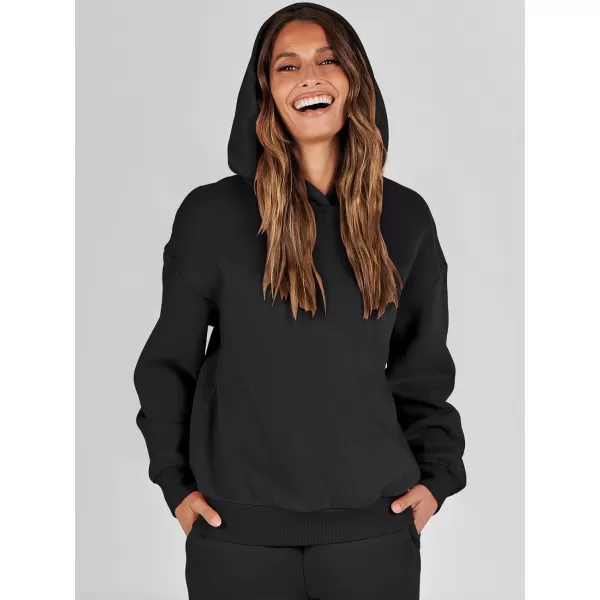 Caracilia Women 2 Piece Outfits Hoodie Sweatshirt Tracksuit Oversized Jogger Sweatpants Lounge Matching Sweatsuit Set