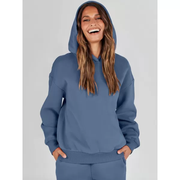 Caracilia Women 2 Piece Outfits Hoodie Sweatshirt Tracksuit Oversized Jogger Sweatpants Lounge Matching Sweatsuit Set