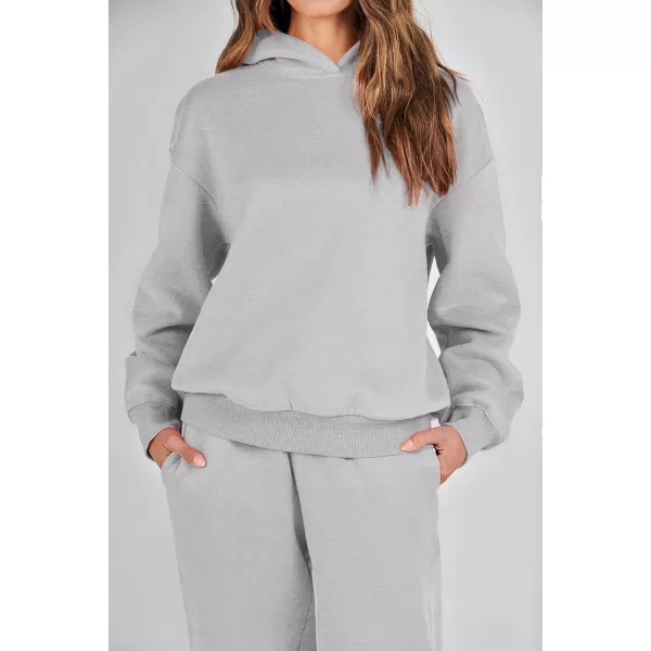 Caracilia Women 2 Piece Outfits Hoodie Sweatshirt Tracksuit Oversized Jogger Sweatpants Lounge Matching Sweatsuit Set