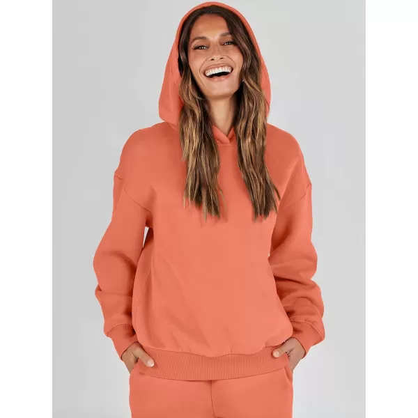 Caracilia Women 2 Piece Outfits Hoodie Sweatshirt Tracksuit Oversized Jogger Sweatpants Lounge Matching Sweatsuit Set