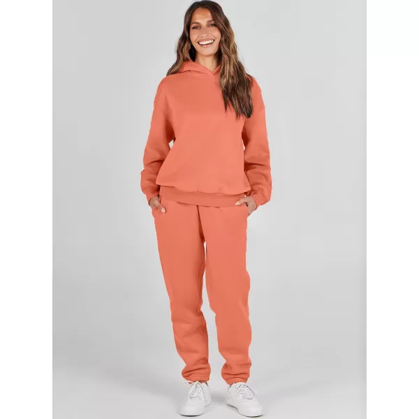 Caracilia Women 2 Piece Outfits Hoodie Sweatshirt Tracksuit Oversized Jogger Sweatpants Lounge Matching Sweatsuit Set